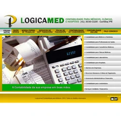 site institucional com sistema de contabilidade on-line